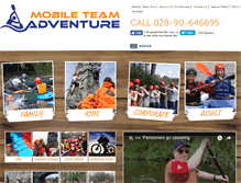 Tablet Screenshot of mobileteamadventure.co.uk